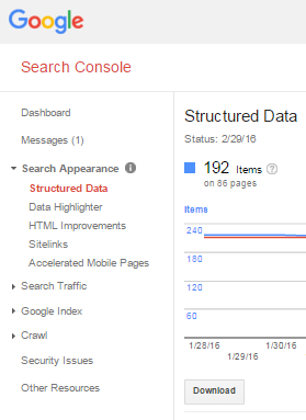 Search Console Snapshot